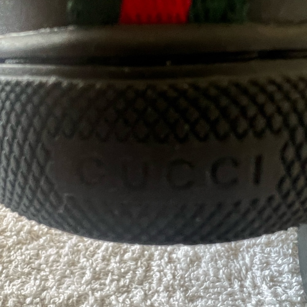 AUTHENTIC BLACK LEATHER GUCCI SNEAKERS… SIZE 40/6 MEN’S OR 9 WOMEN’S… EXCELLENT - Picture 7 of 14